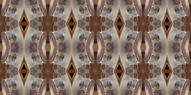 Geometrik şekilli kusursuz desen, vektör illüstrasyonu