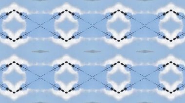 Dikensiz geometrik süslemeli görüntü. Soyut illüzyon arka planı
