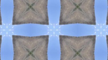 Dikensiz geometrik süslemeli görüntü. Soyut illüzyon arka planı