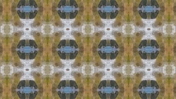 Bilder Med Sömlösa Geometriska Prydnadsmönster Abstrakt Illusion Bakgrund — Stockvideo