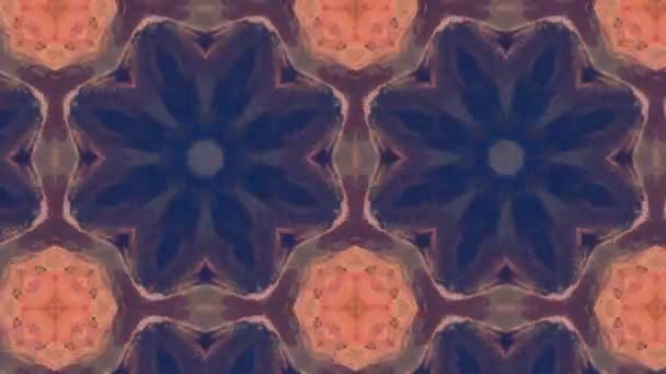 Footage Seamless Geometric Ornamental Pattern Abstract Illusion Background — Stock Video