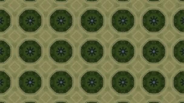 Footage Seamless Geometric Ornamental Pattern Abstract Illusion Background — Stock Video