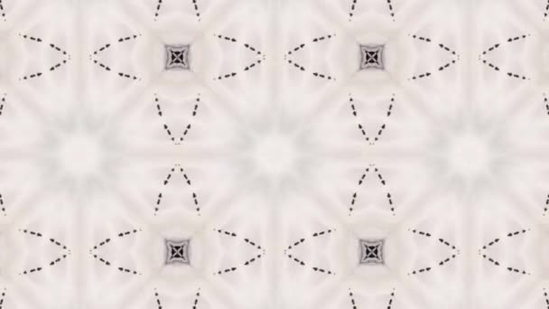 Footage Dengan Seamless Geometric Ornamental Pola Latar Belakang Ilusi Abstrak — Stok Video
