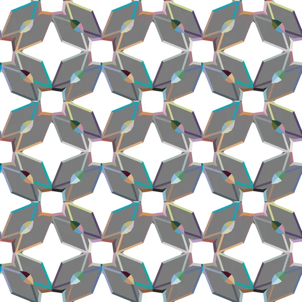 Patrón Ornamental Geométrico Sin Costuras Fondo Abstracto — Vector de stock