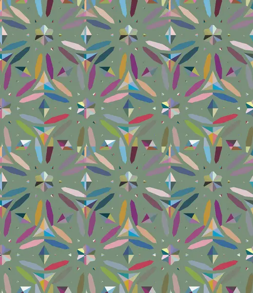 Patrón Ornamental Geométrico Sin Costuras Fondo Abstracto — Vector de stock