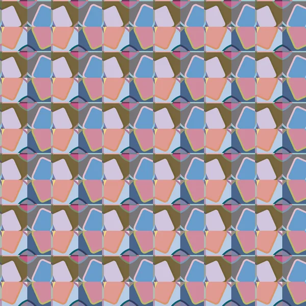 Naadloos Geometrisch Ornamentspatroon Abstracte Achtergrond — Stockvector