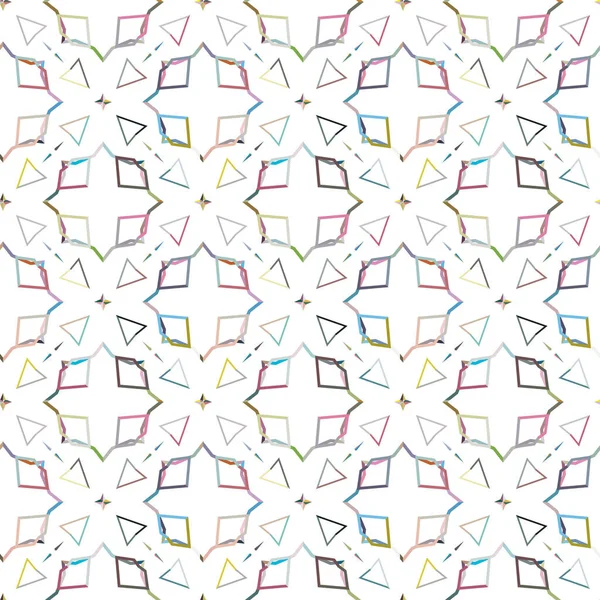 Patrón Ornamental Geométrico Sin Costuras Fondo Abstracto — Archivo Imágenes Vectoriales