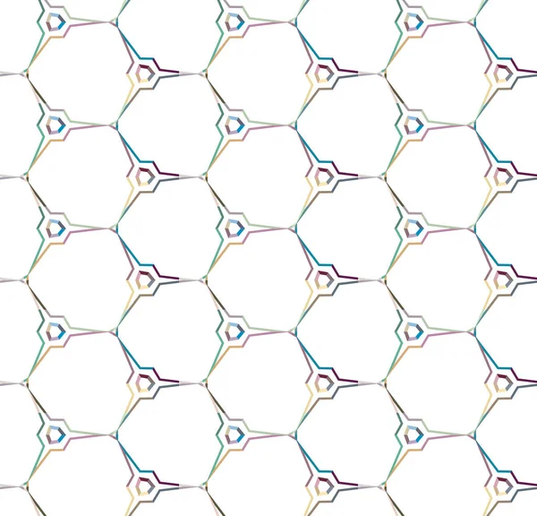 Patrón Ornamental Geométrico Sin Costuras Fondo Abstracto — Vector de stock