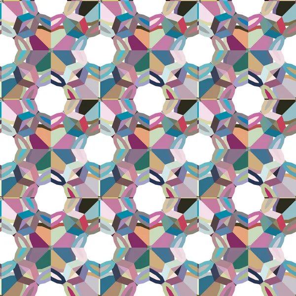 Naadloos Geometrisch Ornamentspatroon Abstracte Achtergrond — Stockvector