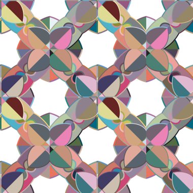 Kusursuz geometrik süs deseni. Soyut arkaplan, vektör illüstrasyonu