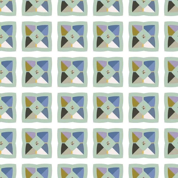 Nahtlose Geometrische Ornamentmuster Abstrakter Hintergrund Vektorillustration — Stockvektor