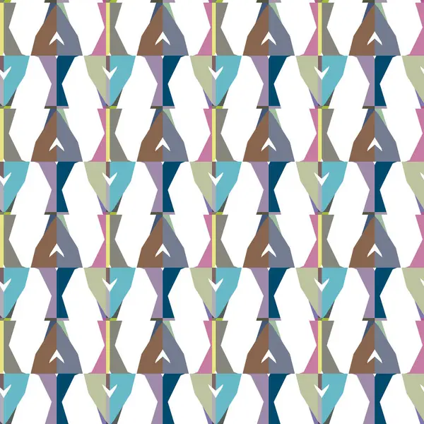 Nahtlose Geometrische Ornamentmuster Abstrakter Hintergrund Vektorillustration — Stockvektor
