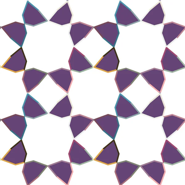 Nahtlose Geometrische Ornamentmuster Abstrakter Hintergrund Vektorillustration — Stockvektor
