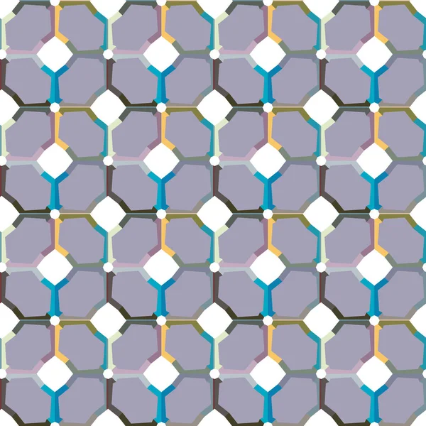 Nahtlose Geometrische Ornamentmuster Abstrakter Hintergrund — Stockvektor