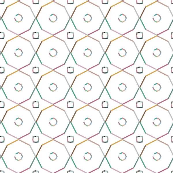 Nahtlose Geometrische Ornamentmuster Abstrakter Hintergrund — Stockvektor