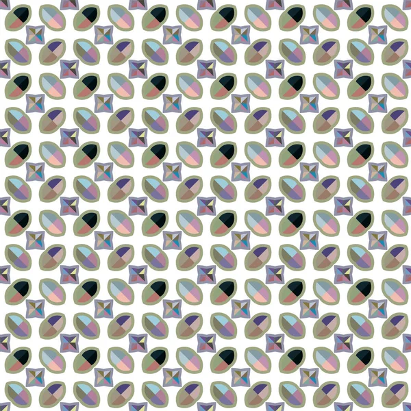 Patrón Ornamental Geométrico Sin Costuras Fondo Abstracto — Vector de stock