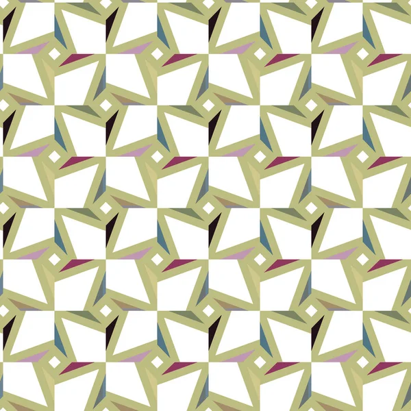 Nahtlose Geometrische Ornamentmuster Abstrakter Hintergrund Vektorillustration — Stockvektor