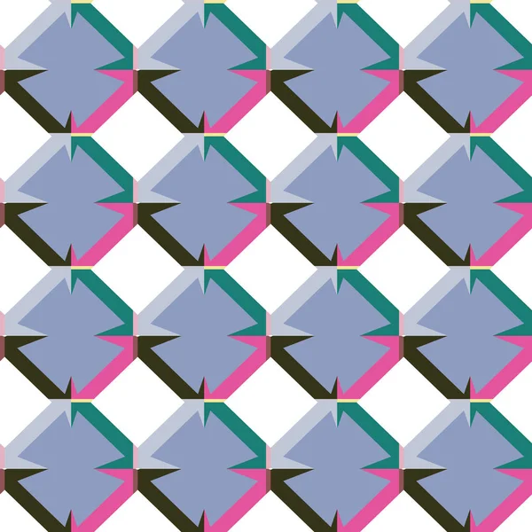 Nahtlose Geometrische Ornamentmuster Abstrakter Hintergrund Vektorillustration — Stockvektor