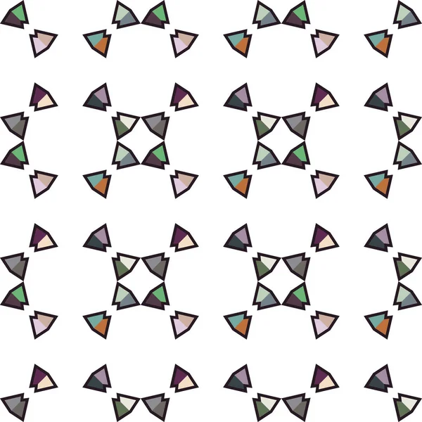 Naadloos Geometrisch Ornamentspatroon Abstracte Achtergrond — Stockvector