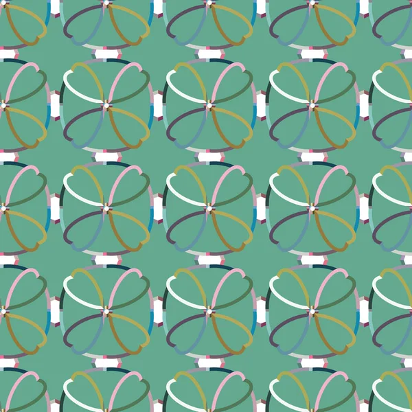 Patrón Ornamental Geométrico Sin Costuras Fondo Abstracto Ilustración Vectorial — Vector de stock