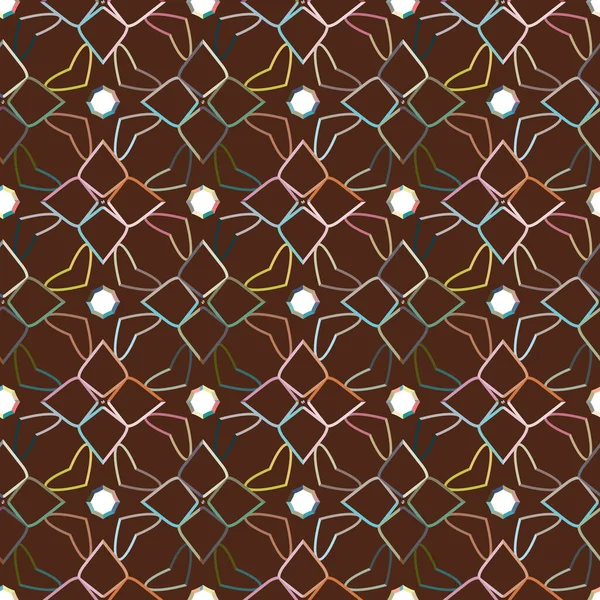 Patrón Ornamental Geométrico Sin Costuras Fondo Abstracto — Vector de stock