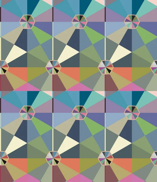 Nahtlose Geometrische Ornamentmuster Abstrakter Hintergrund Vektorillustration — Stockvektor