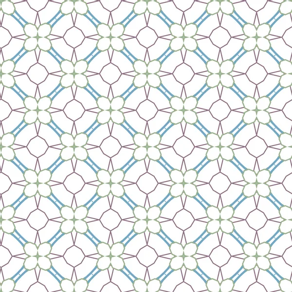 Nahtlose Geometrische Ornamentmuster Abstrakter Hintergrund — Stockvektor