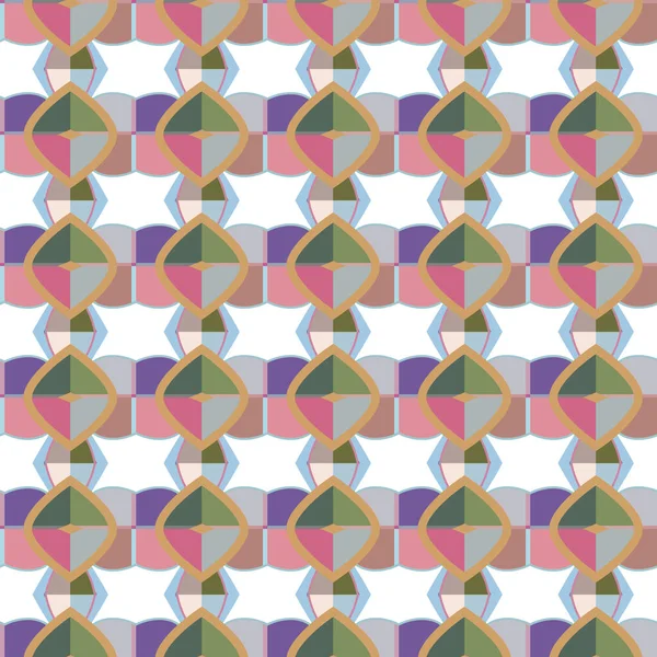 Motif Ornemental Géométrique Sans Couture Fond Abstrait — Image vectorielle