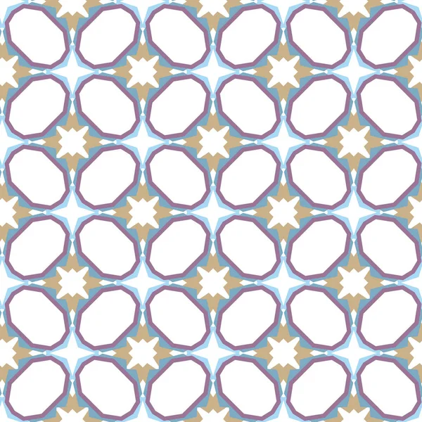 Seamless Geometric Ornamental Pattern Abstract Background — Stock Vector