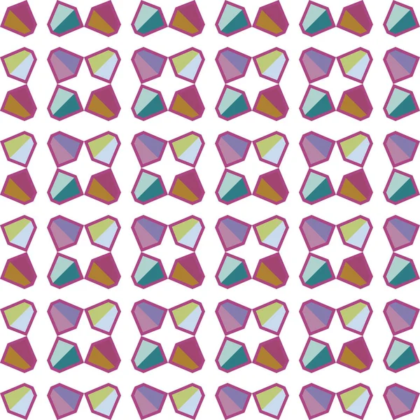 Naadloos Geometrisch Ornamentspatroon Abstracte Achtergrond — Stockvector