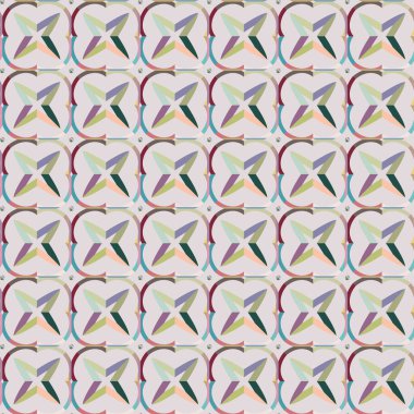 Kusursuz geometrik süs deseni. Soyut arkaplan, vektör illüstrasyonu