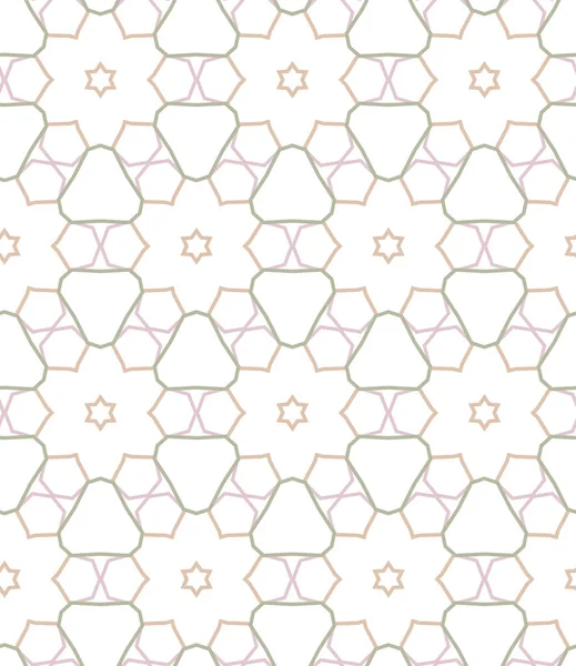 Nahtlose Geometrische Ornamentmuster Abstrakter Hintergrund — Stockvektor