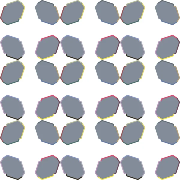 Sömlöst Geometriskt Prydnadsmönster Abstrakt Bakgrund — Stock vektor