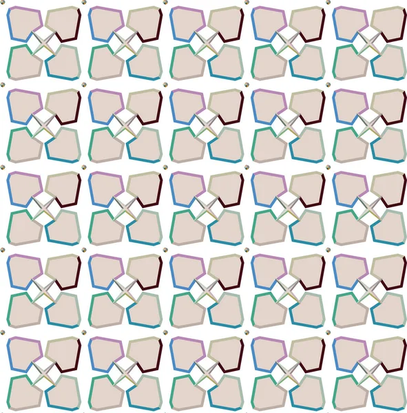 シームレスな幾何学装飾パターン 抽象的な背景 — ストックベクタ