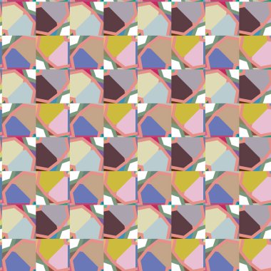 Kusursuz geometrik süs deseni. Soyut arkaplan, vektör illüstrasyonu