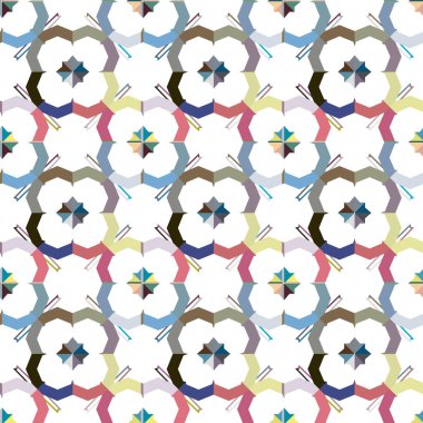 Kusursuz geometrik süs deseni. Soyut arkaplan, vektör illüstrasyonu