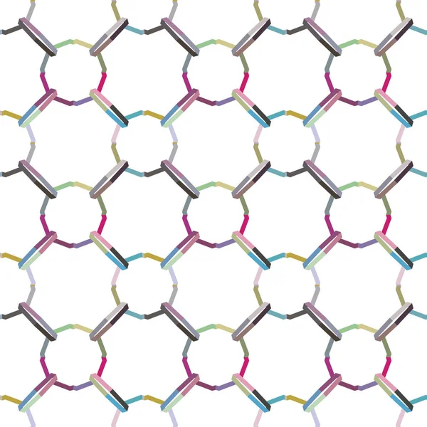 Nahtlose Geometrische Ornamentmuster Abstrakter Hintergrund — Stockvektor