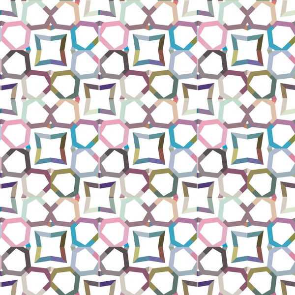 Naadloos Geometrisch Ornamentspatroon Abstracte Achtergrond — Stockvector