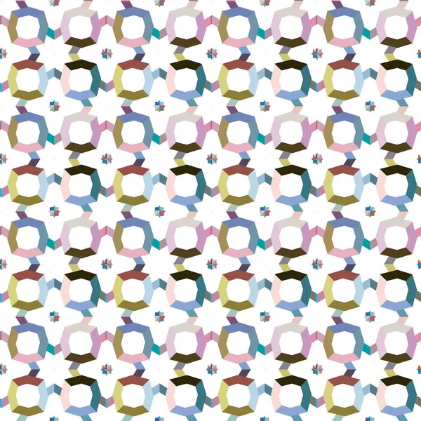 Patrón Ornamental Geométrico Sin Costuras Fondo Abstracto — Vector de stock