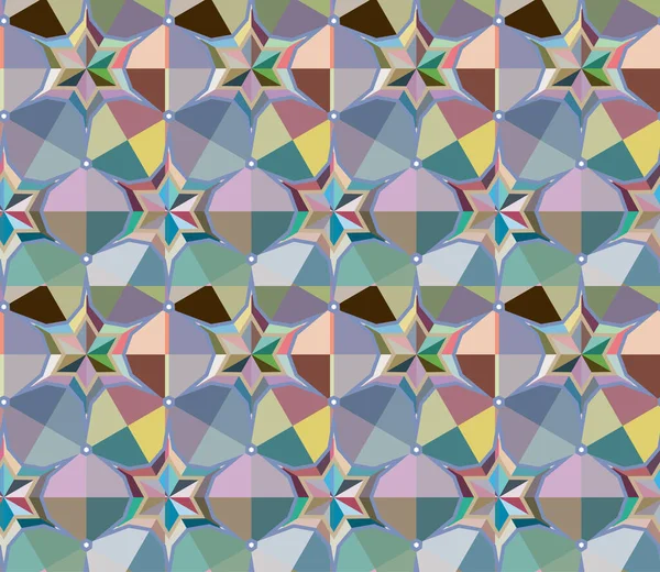 Naadloos Geometrisch Ornamentspatroon Abstracte Achtergrond — Stockvector