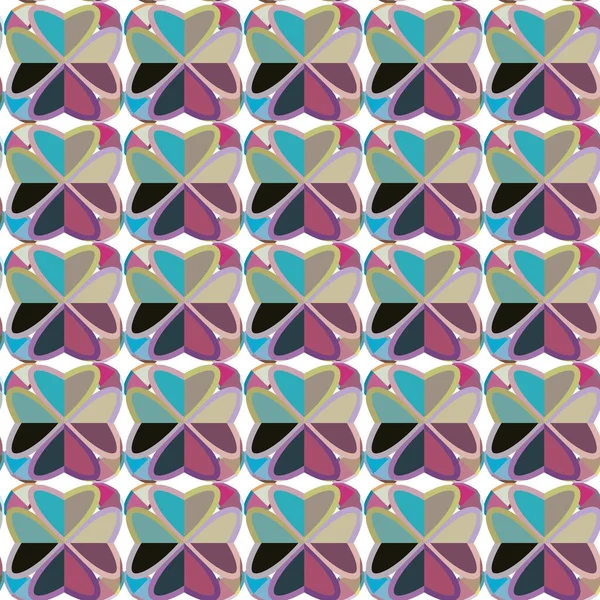 Naadloos Geometrisch Ornamentspatroon Abstracte Achtergrond — Stockvector