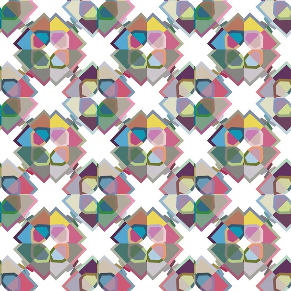 Naadloos Geometrisch Ornamentspatroon Abstracte Achtergrond — Stockvector