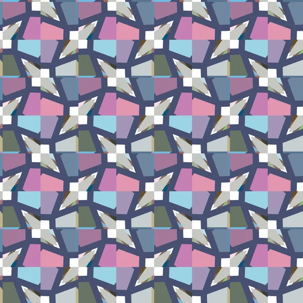 Patrón Ornamental Geométrico Sin Costuras Fondo Abstracto Ilustración Vectorial — Archivo Imágenes Vectoriales