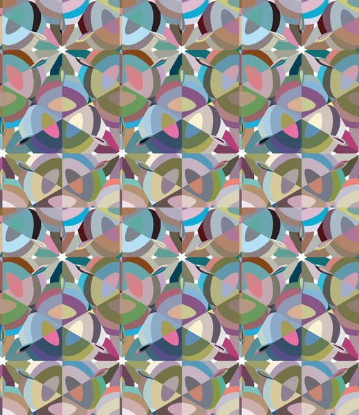 Nahtlose Geometrische Ornamentmuster Abstrakter Hintergrund — Stockvektor