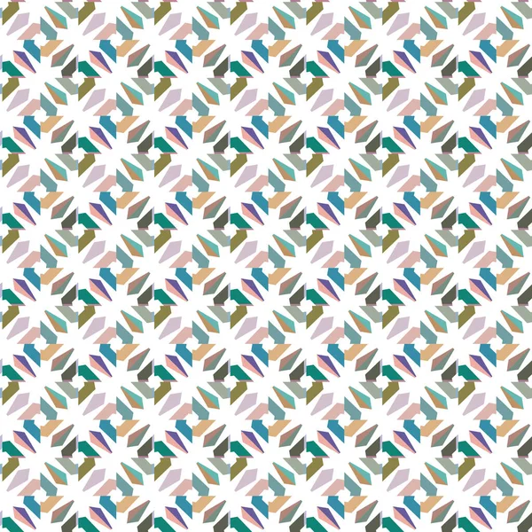 Patrón Ornamental Geométrico Sin Costuras Fondo Abstracto — Vector de stock