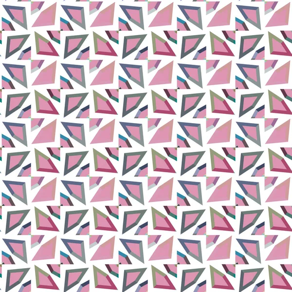 Patrón Ornamental Geométrico Sin Costuras Fondo Abstracto Ilustración Vectorial — Vector de stock