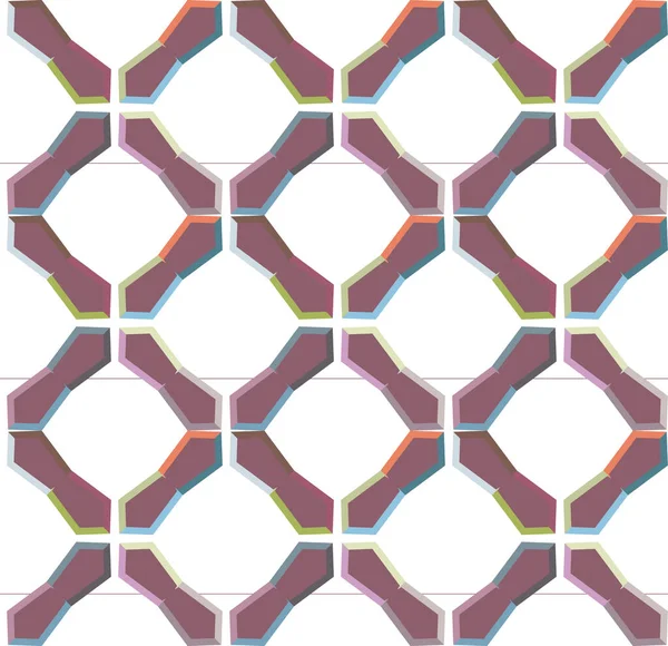 Naadloos Geometrisch Ornamentspatroon Abstracte Achtergrond — Stockvector