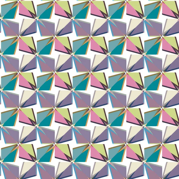 Naadloos Geometrisch Ornamentspatroon Abstracte Achtergrond — Stockvector