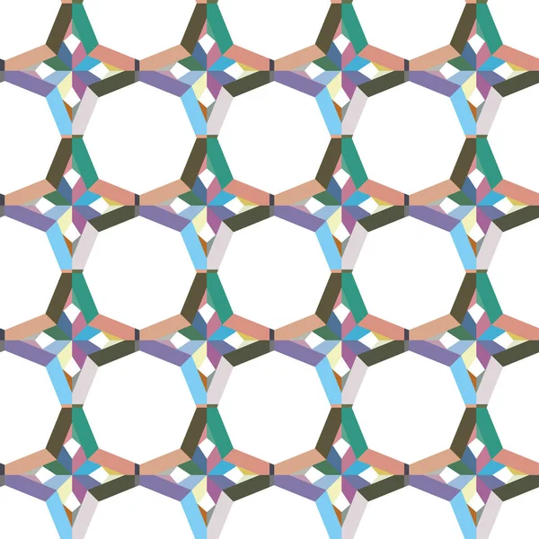 Бесшовный Геометрический Орнаментальный Узор Абстрактный Фон Векторная Иллюстрация — стоковый вектор