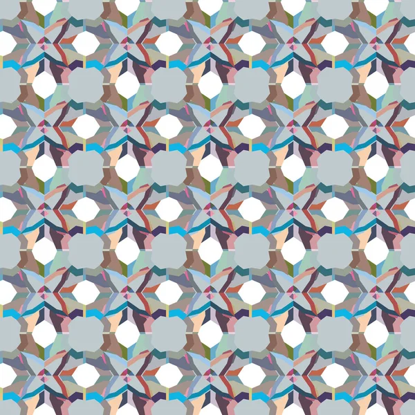 Patrón Ornamental Geométrico Sin Costuras Fondo Abstracto — Vector de stock